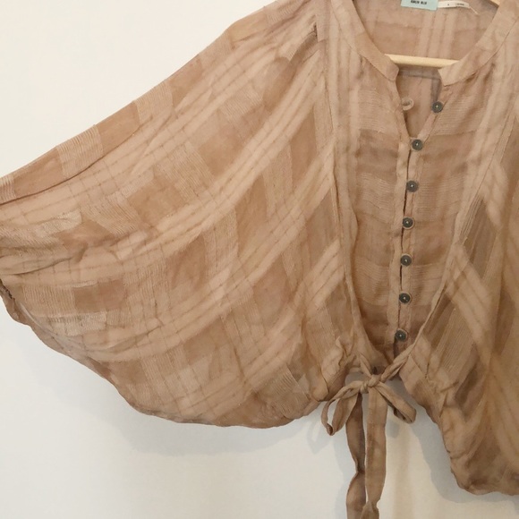 Urban Outfitters Dolman Kimono Blouse Crop - Picture 5 of 6